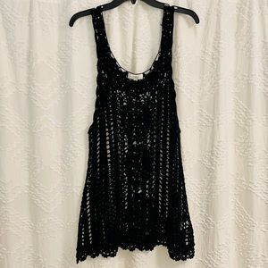 NWOT Crochet Swim Coverup